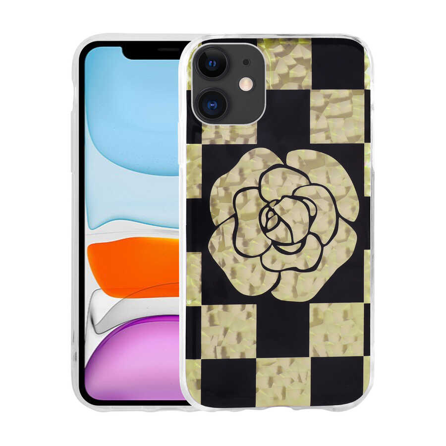 iPhone 11 Kılıf Desenli Sert NXXA Elnov Kapak-NO4