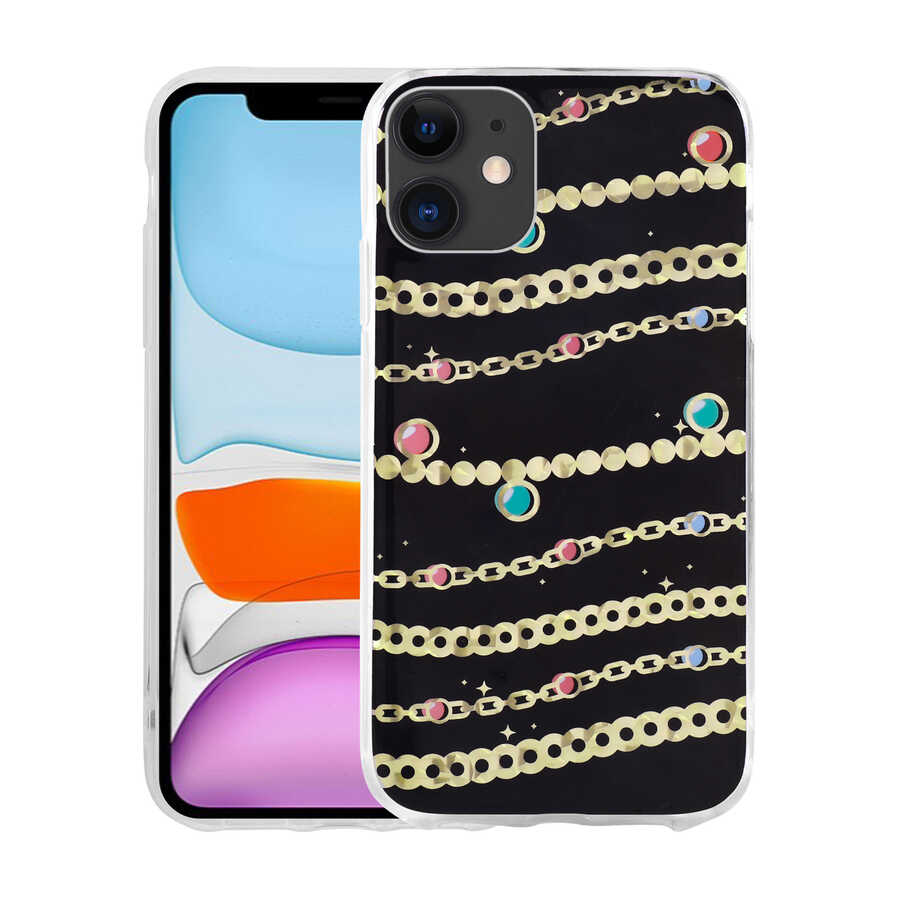 iPhone 11 Uyumlu Desenli Sert NXXA Elnov Kapak-NO5