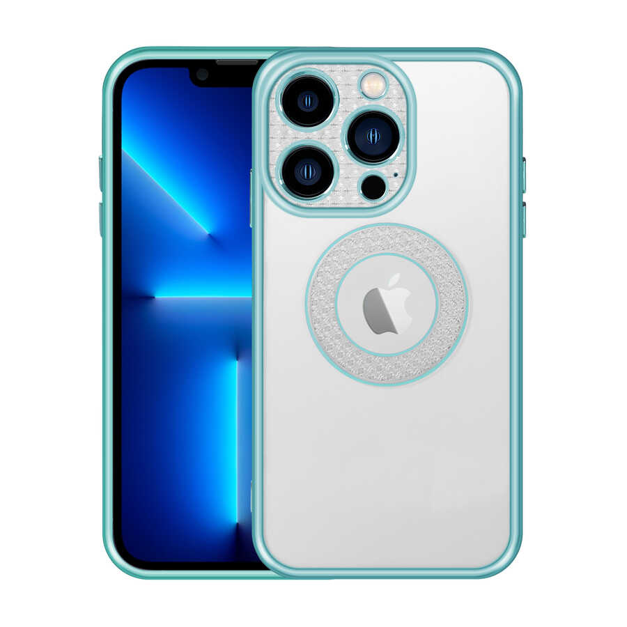 iPhone 12 Pro Kılıf Kamera Korumalı Logo Gösteren NXXA Esta Kapak-Yeşil