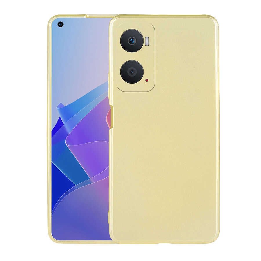 Oppo A76 Kılıf NXXA Premier Silikon Kapak-Gold