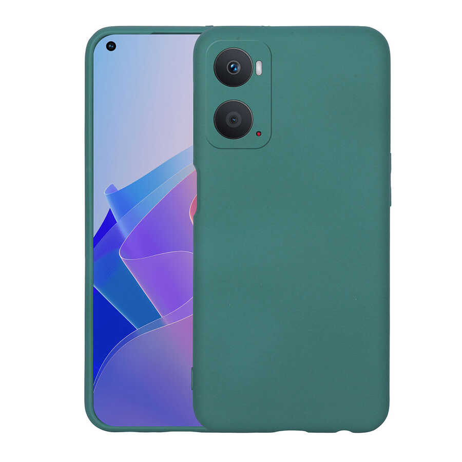 Oppo A76 Kılıf NXXA Mara LaAAKan Kapak-Koyu Yeşil