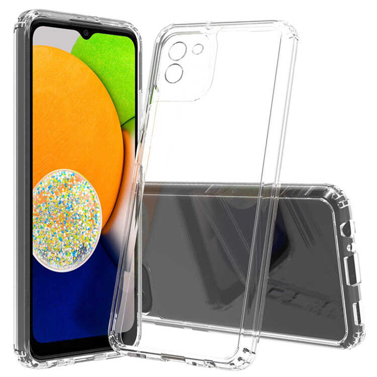 Galaxy A03 Kılıf NXXA 2mm Anti Shock Silikon-Renksiz