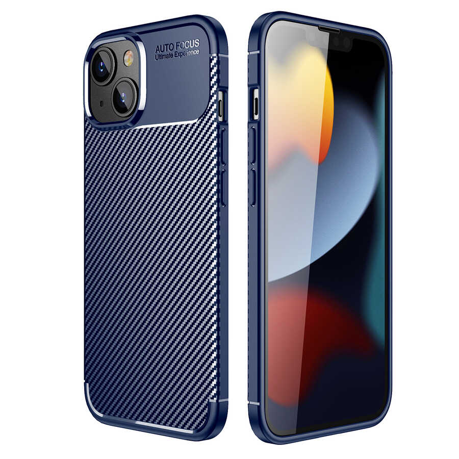 iPhone 14 Plus Uyumlu NXXA Negro Silikon Kapak-Lacivert