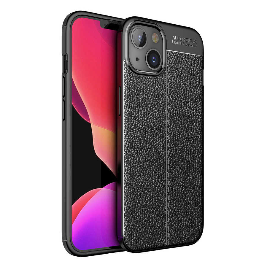 iPhone 14 Uyumlu NXXA Niss Silikon Kapak-Siyah