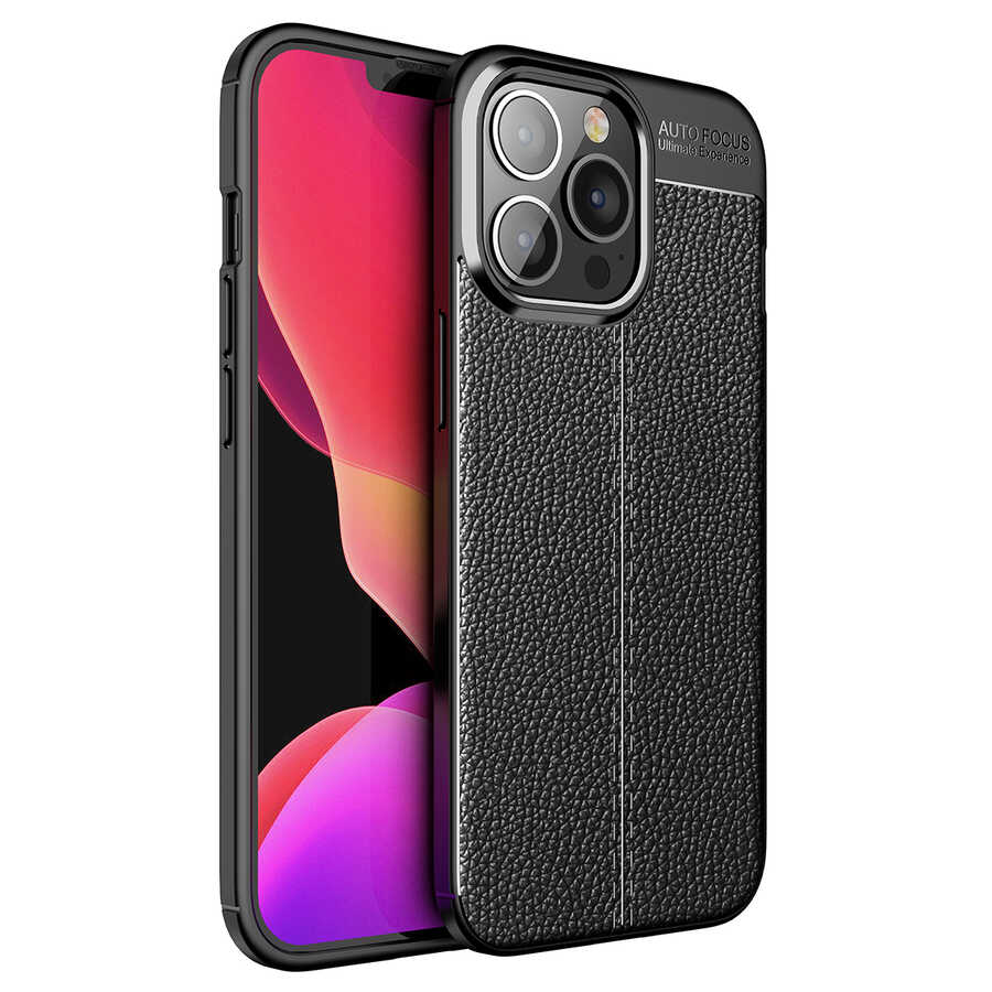 iPhone 14 Pro Kılıf NXXA Niss Silikon Kapak-Siyah