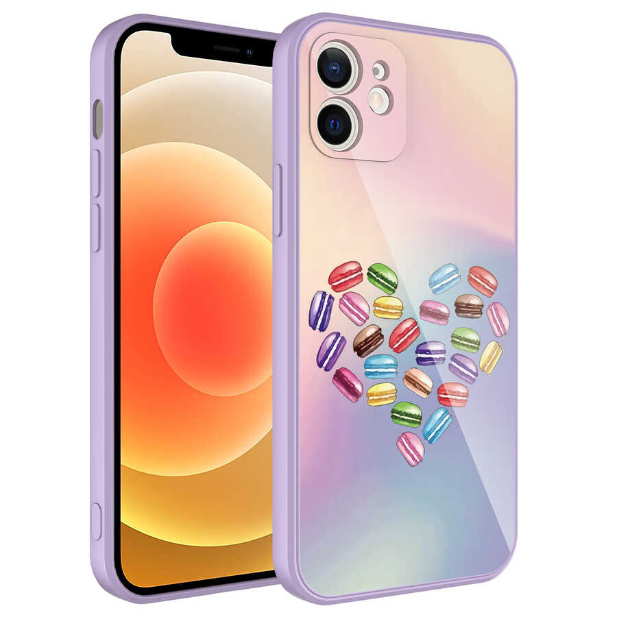 iPhone 11 Kılıf Kamera Korumalı Desenli Sert Silikon NXXA Epoksi Kapak-NO1