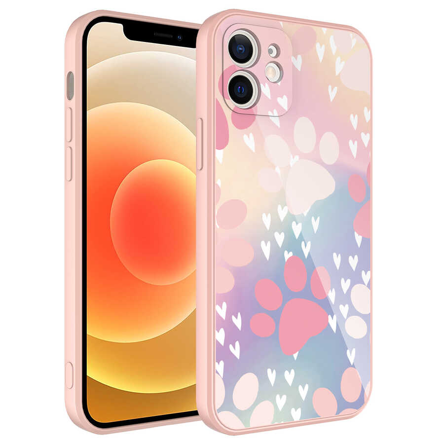 iPhone 11 Uyumlu Kamera Korumalı Desenli Sert Silikon NXXA Epoksi Kapak-NO4