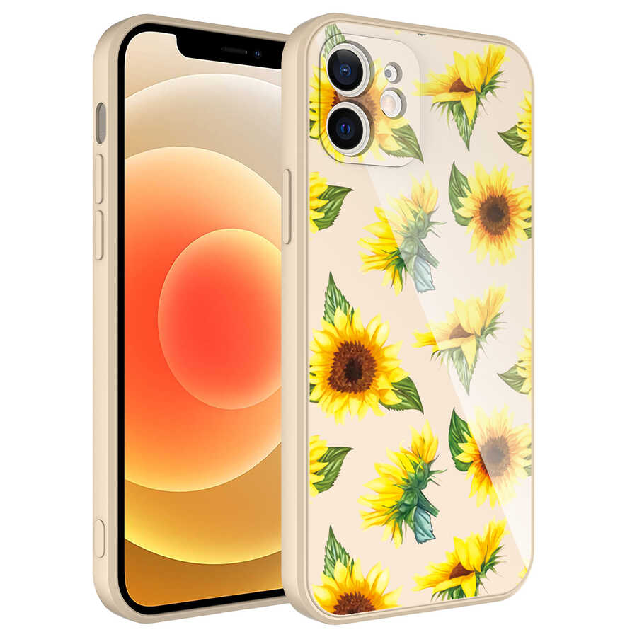 iPhone 12 Kılıf Kamera Korumalı Desenli Sert Silikon NXXA Epoksi Kapak-NO2