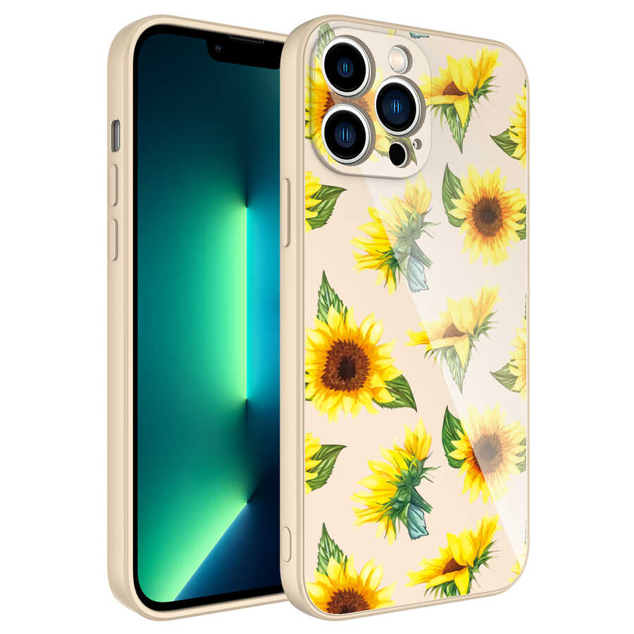 iPhone 13 Pro Uyumlu Kamera Korumalı Desenli Sert Silikon NXXA Epoksi Kapak-NO2