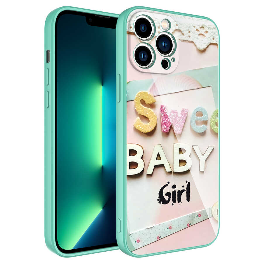 iPhone 11 Pro Max Kılıf Kamera Korumalı Desenli Sert Silikon NXXA Epoksi Kapak-NO5