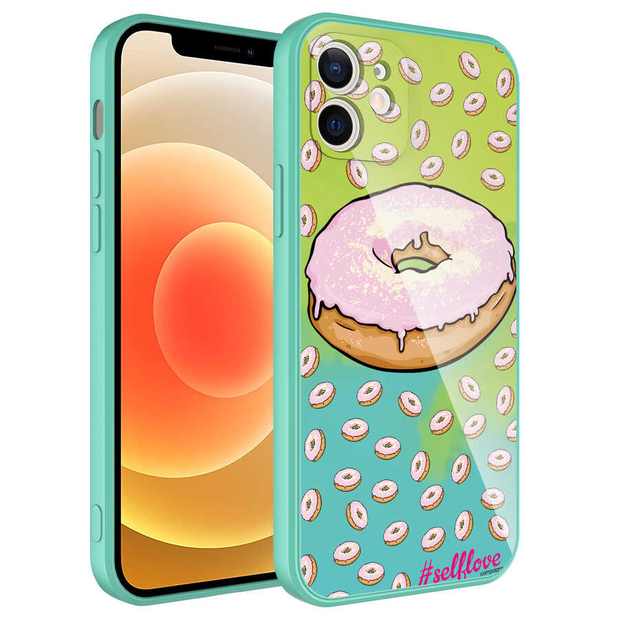 iPhone 11 Uyumlu Kamera Korumalı Desenli Sert Silikon NXXA Epoksi Kapak-NO12