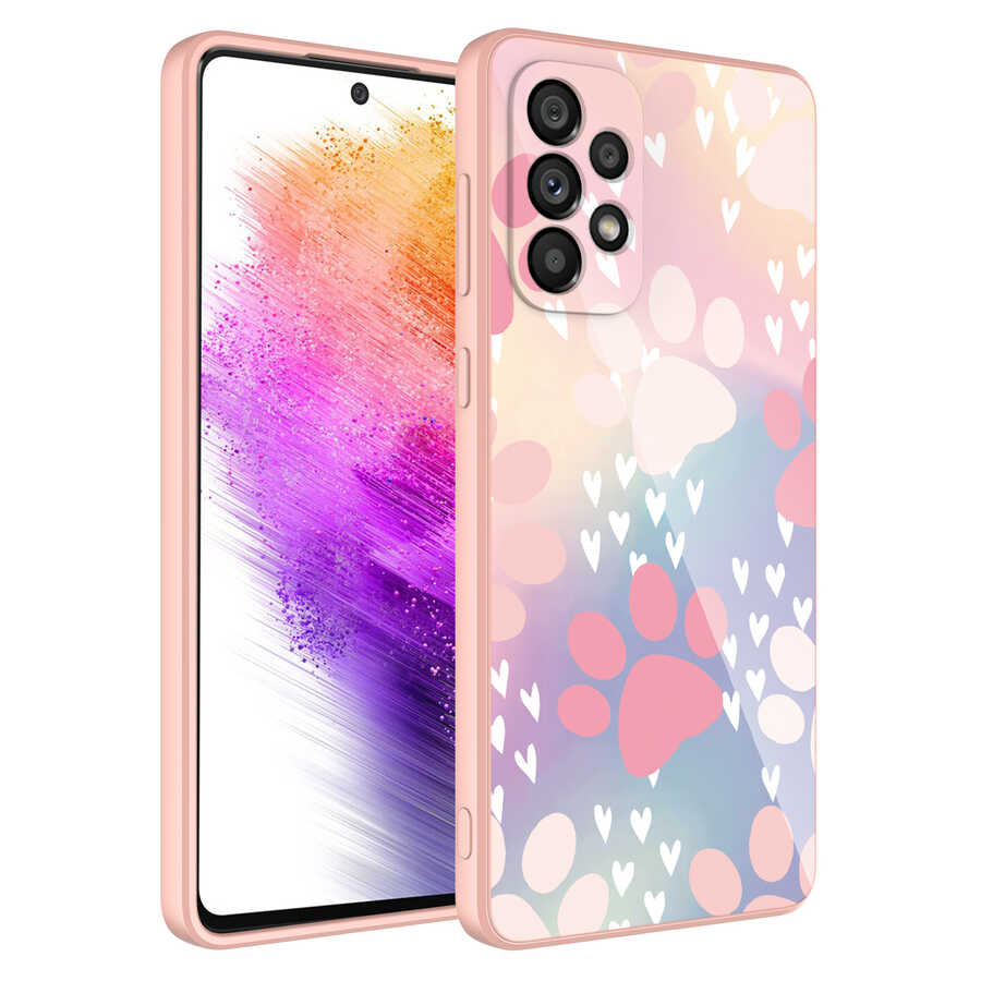Galaxy A33 5G Kılıf Kamera Korumalı Desenli Sert Silikon NXXA Epoksi Kapak-NO4