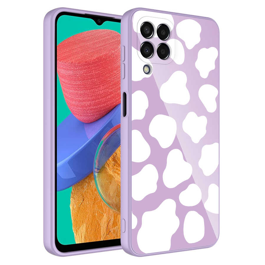 Galaxy M33 Kılıf Kamera Korumalı Desenli Sert Silikon NXXA Epoksi Kapak-NO6