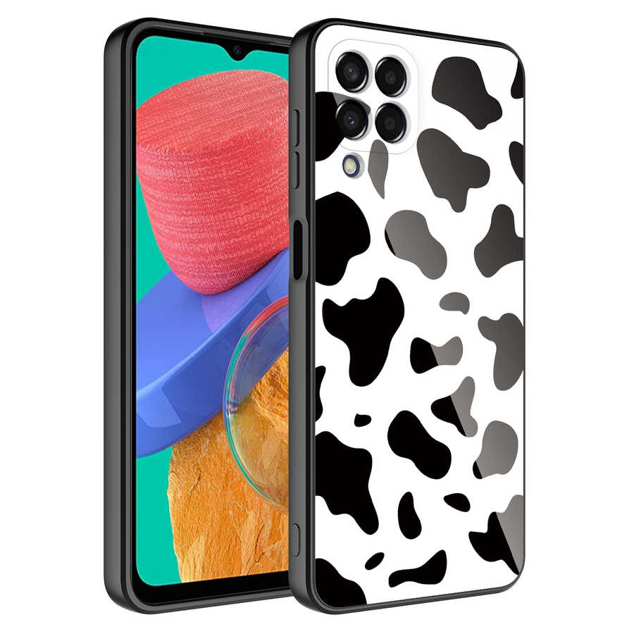 Galaxy M33 Kılıf Kamera Korumalı Desenli Sert Silikon NXXA Epoksi Kapak-NO7