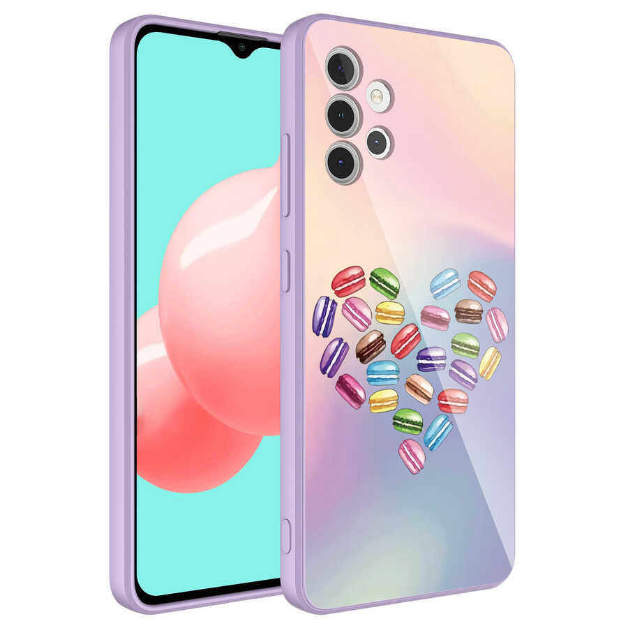 Galaxy A32 4G Kılıf Kamera Korumalı Desenli Sert Silikon NXXA Epoksi Kapak-NO1