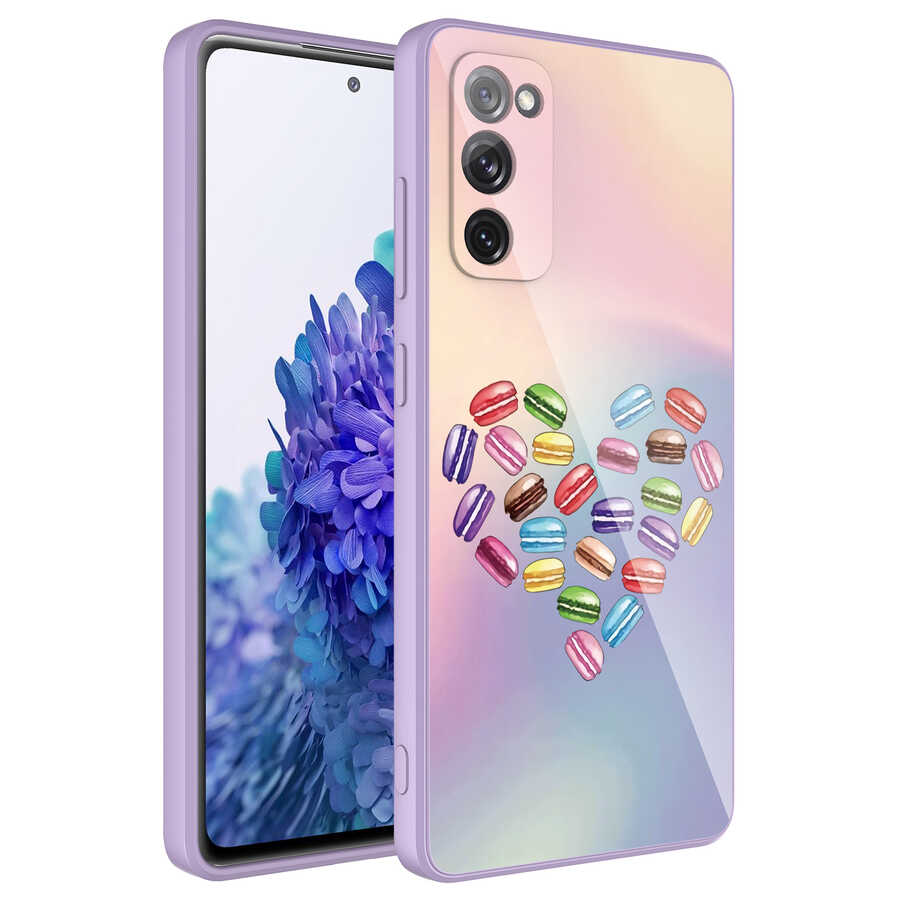 Galaxy S20 FE Kılıf Kamera Korumalı Desenli Sert Silikon NXXA Epoksi Kapak-NO1
