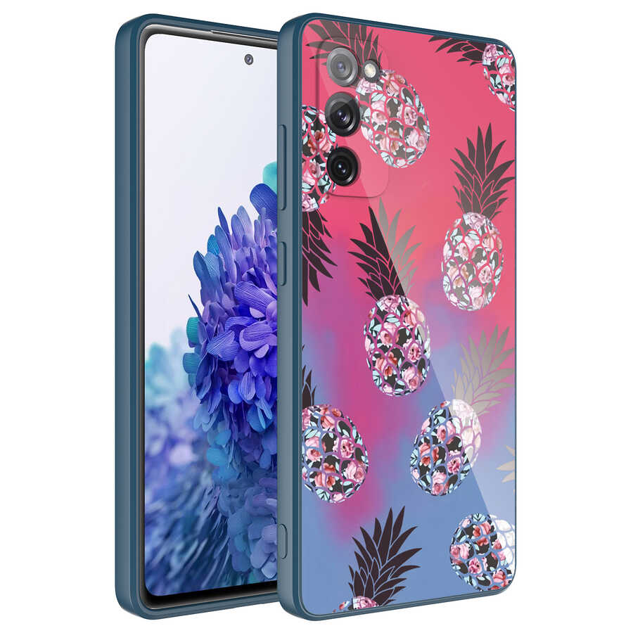 Galaxy S20 FE Kılıf Kamera Korumalı Desenli Sert Silikon NXXA Epoksi Kapak-NO3