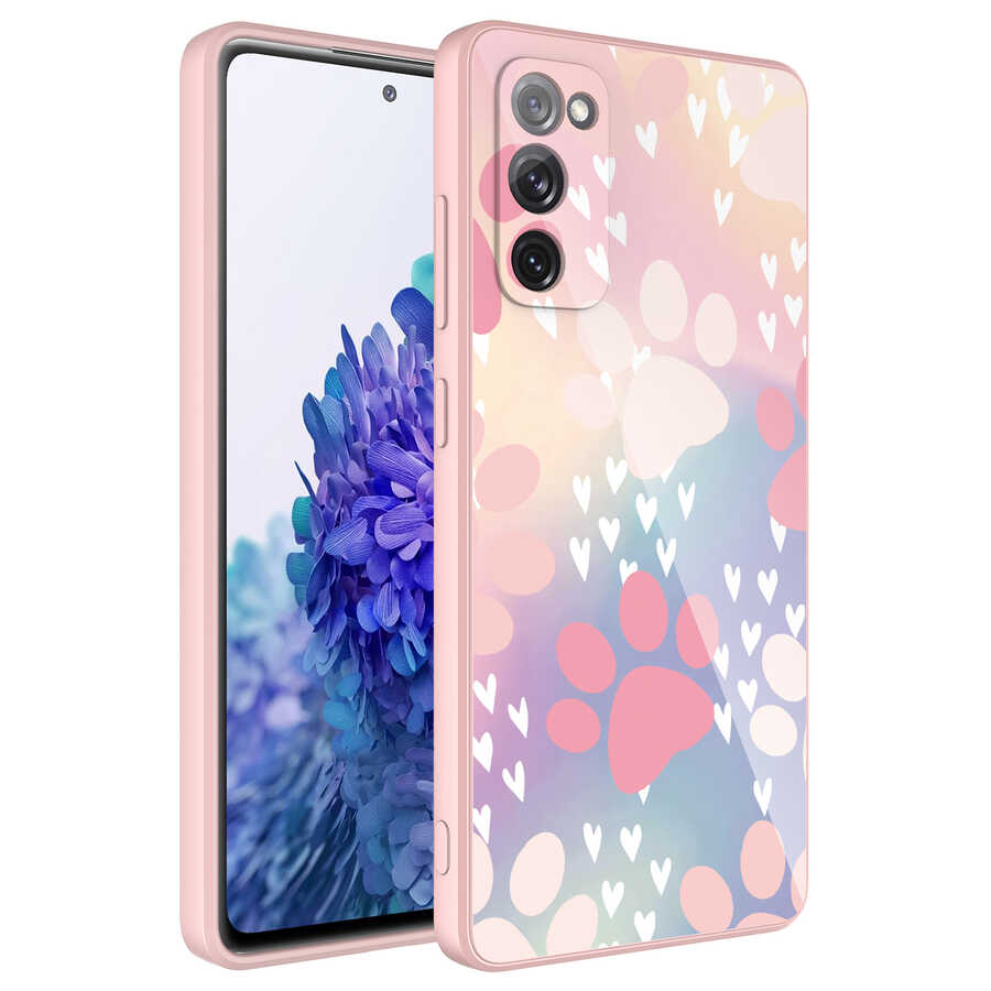 Galaxy S20 FE Kılıf Kamera Korumalı Desenli Sert Silikon NXXA Epoksi Kapak-NO4