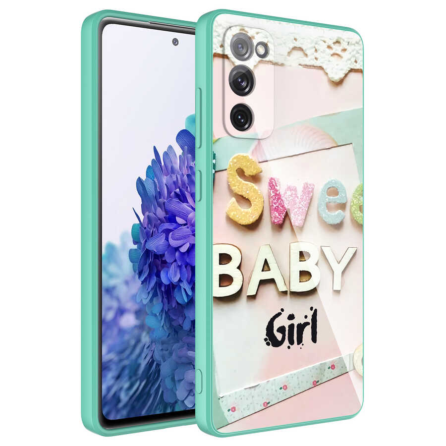 Galaxy S20 FE Kılıf Kamera Korumalı Desenli Sert Silikon NXXA Epoksi Kapak-NO5