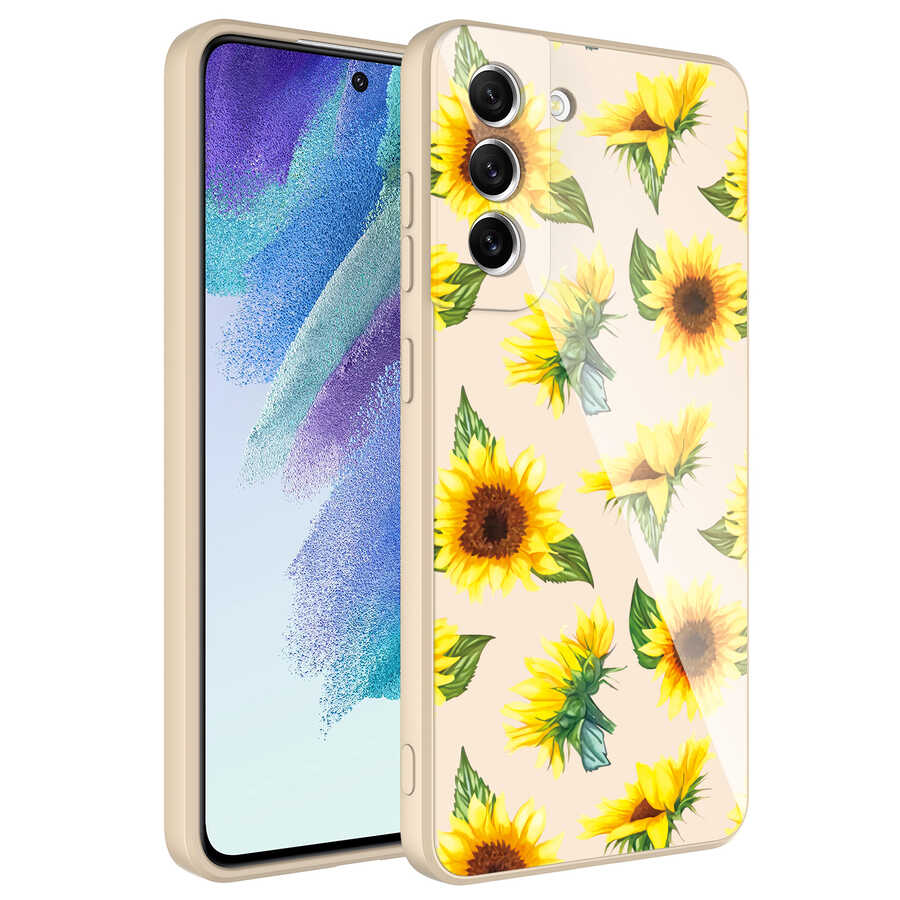 Galaxy S21 FE Kılıf Kamera Korumalı Desenli Sert Silikon NXXA Epoksi Kapak-NO2
