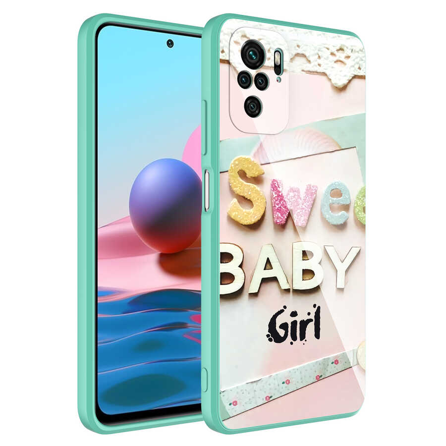 Xiaomi Redmi Note 10S Kılıf Kamera Korumalı Desenli Sert Silikon NXXA Epoksi Kapak-NO5
