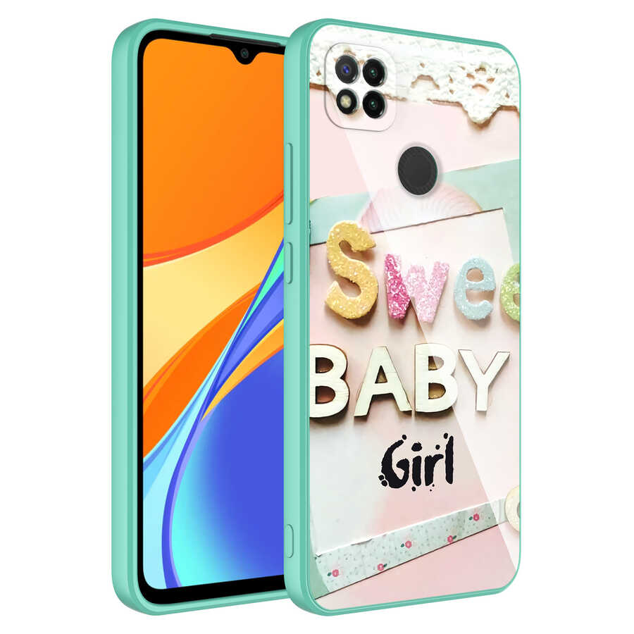 Xiaomi Redmi 9C Kılıf Kamera Korumalı Desenli Sert Silikon NXXA Epoksi Kapak-NO5