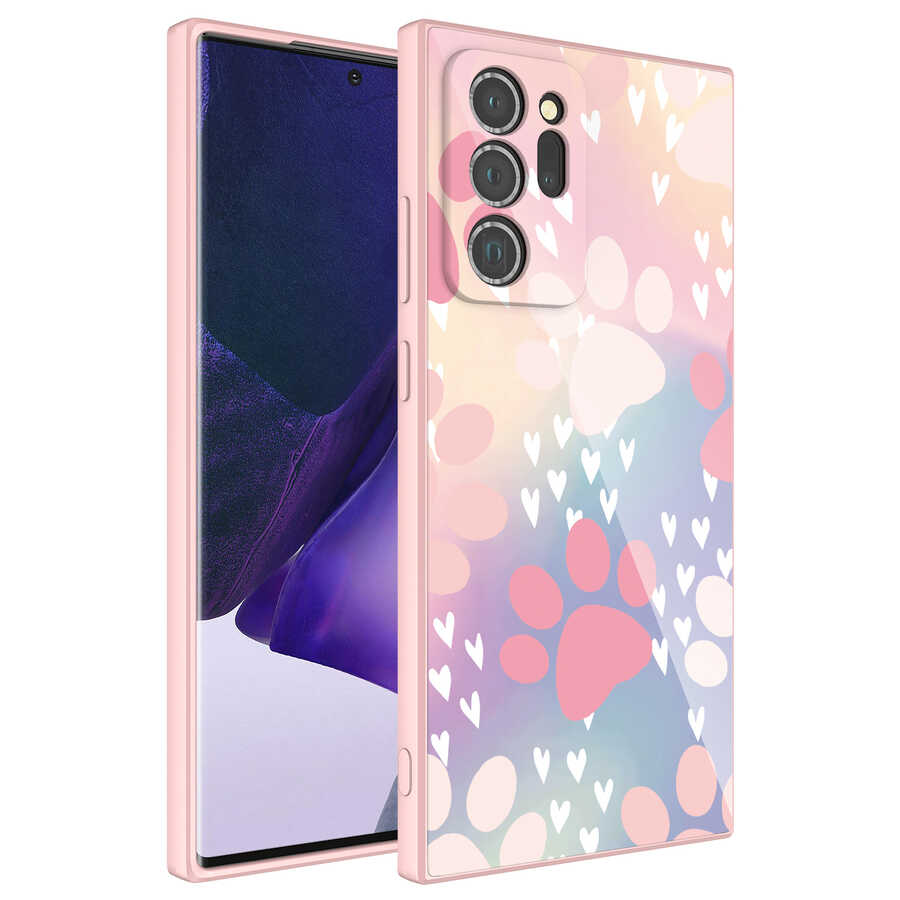 Galaxy Note 20 Ultra Kılıf Kamera Korumalı Desenli Sert Silikon NXXA Epoksi Kapak-NO4