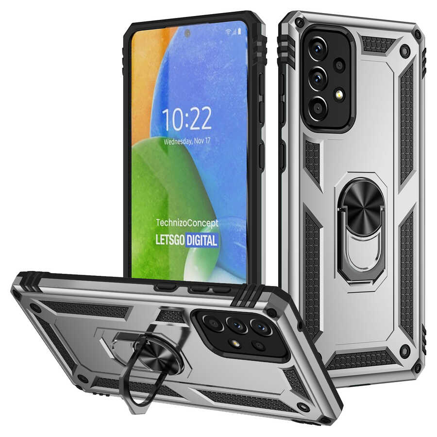 Galaxy A73 Kılıf NXXA Vega Kapak-Gri