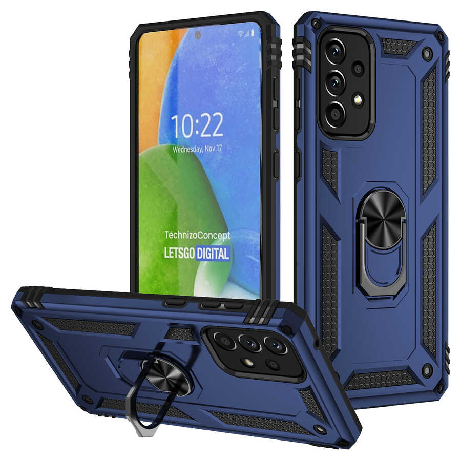 Galaxy A73 Kılıf NXXA Vega Kapak-Mavi