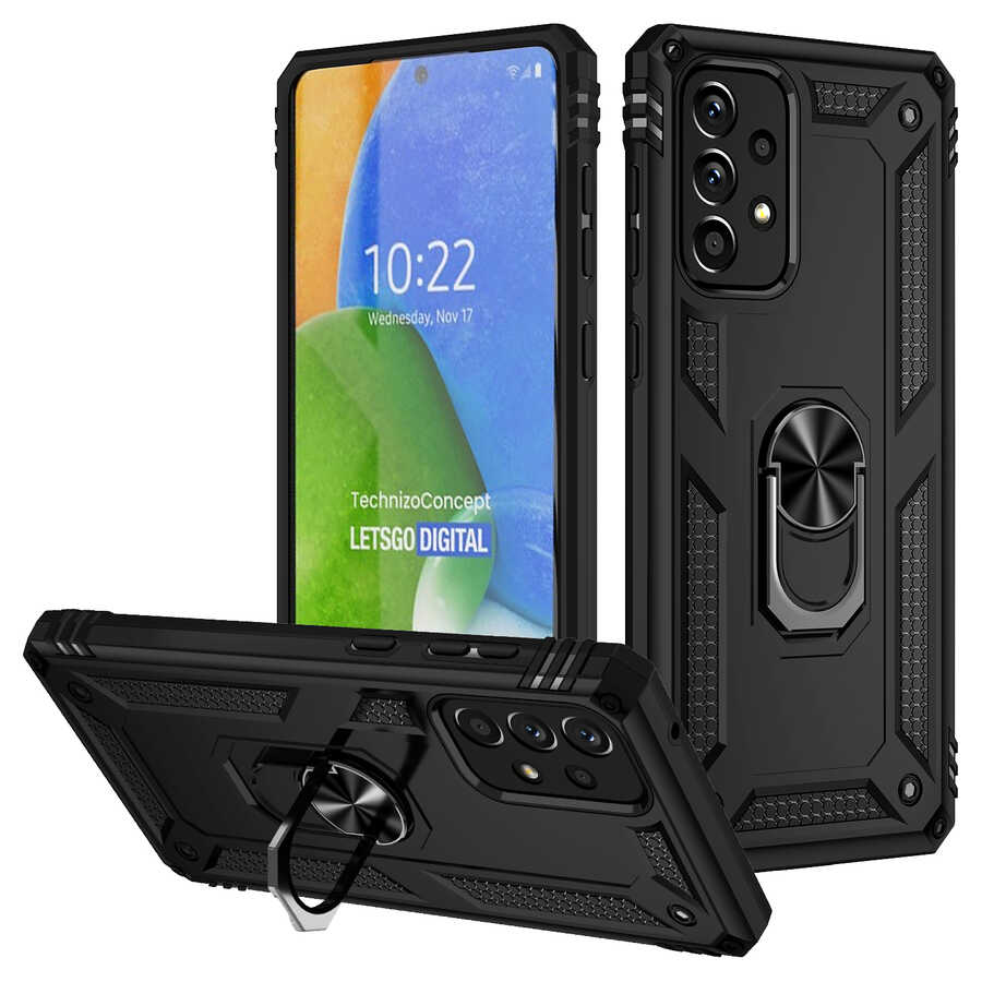 Galaxy A73 Kılıf NXXA Vega Kapak-Siyah