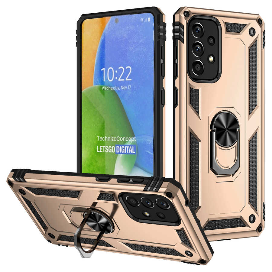 Galaxy A73 Kılıf NXXA Vega Kapak-Gold