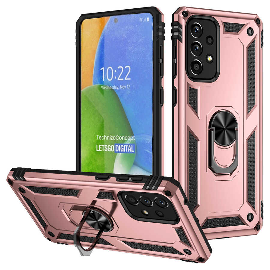 Galaxy A73 Kılıf NXXA Vega Kapak-Rose Gold