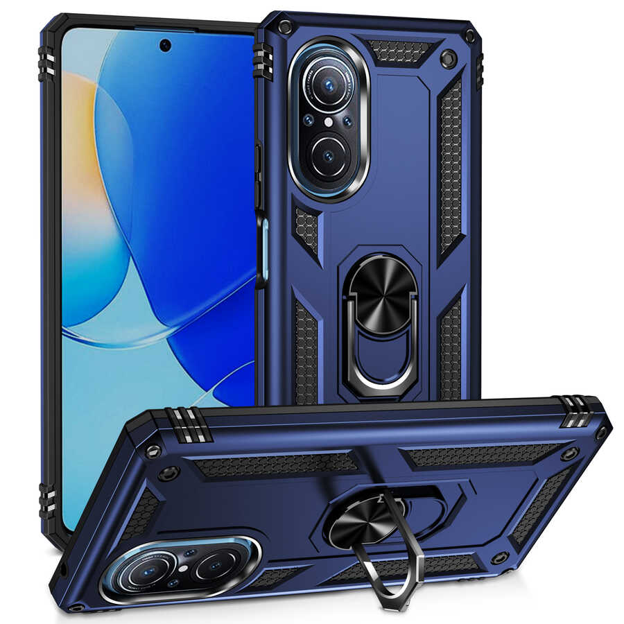 Huawei Nova 9 SE Kılıf NXXA Vega Kapak-Mavi