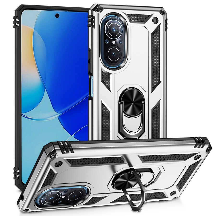 Huawei Nova 9 SE Kılıf NXXA Vega Kapak-Gri