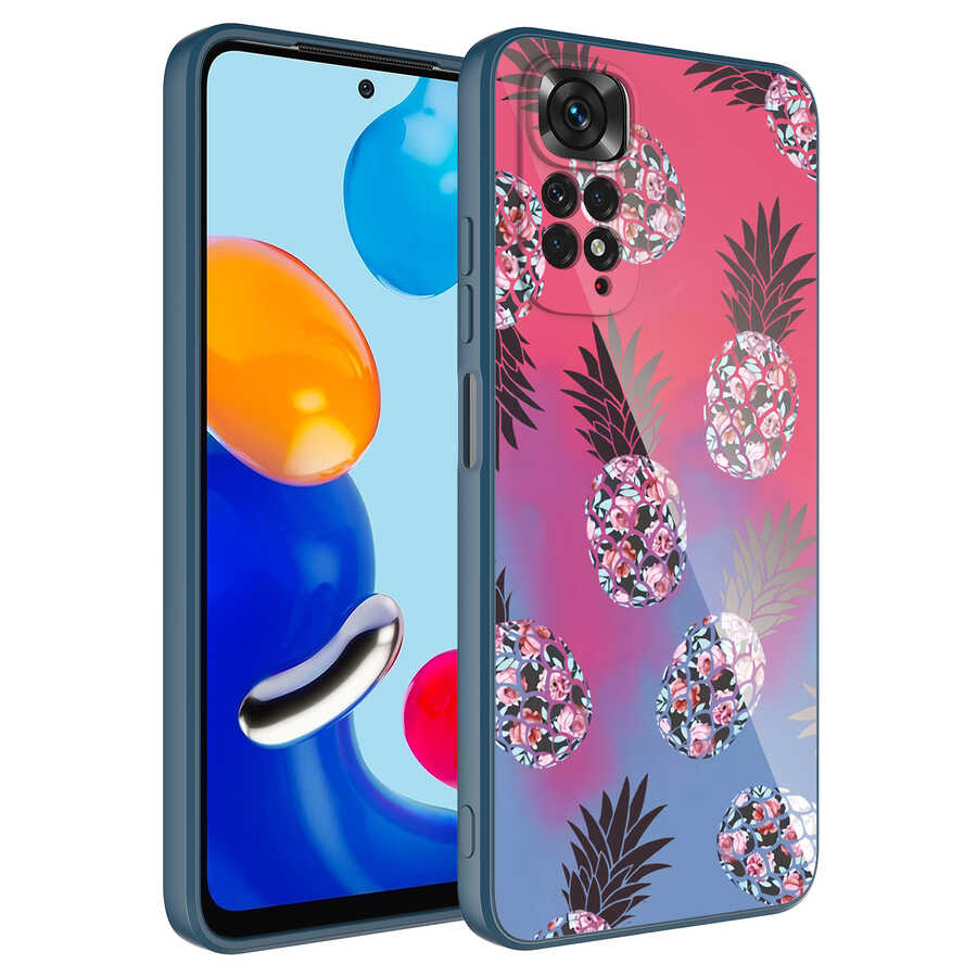 Xiaomi Redmi Note 11S Global Kılıf Kamera Korumalı Desenli Sert Silikon NXXA Epoksi Kapak-NO3