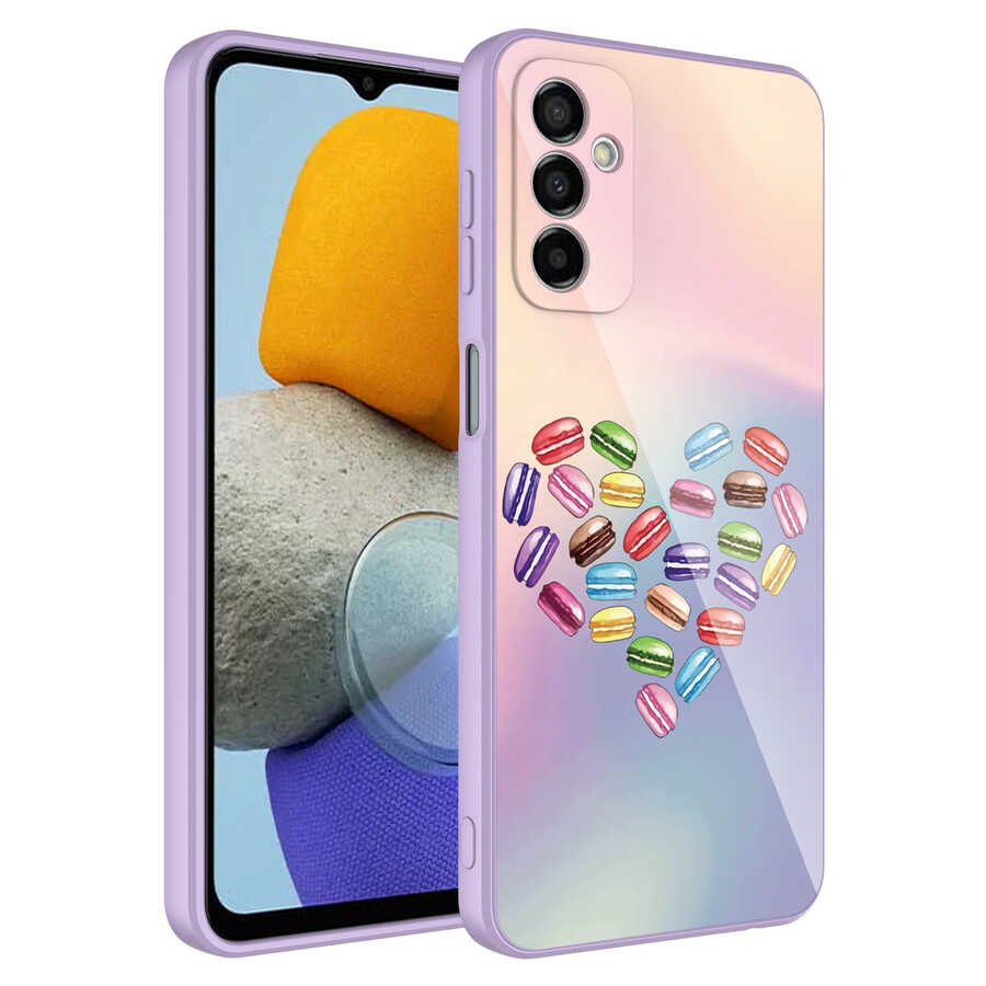Galaxy M23 Kılıf Kamera Korumalı Desenli Sert Silikon NXXA Epoksi Kapak-NO1