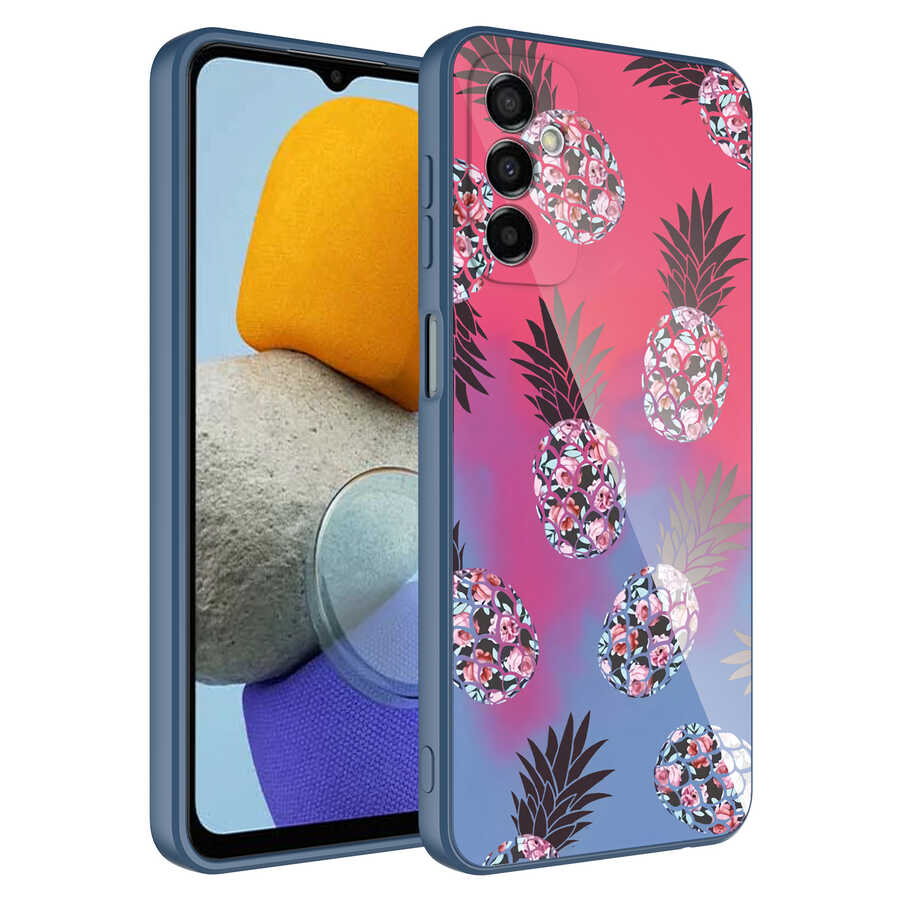 Galaxy M23 Kılıf Kamera Korumalı Desenli Sert Silikon NXXA Epoksi Kapak-NO3