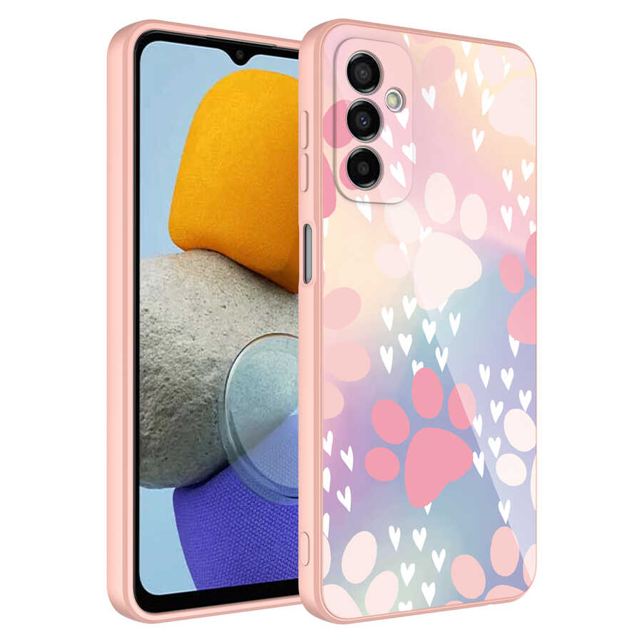 Galaxy M23 Kılıf Kamera Korumalı Desenli Sert Silikon NXXA Epoksi Kapak-NO4