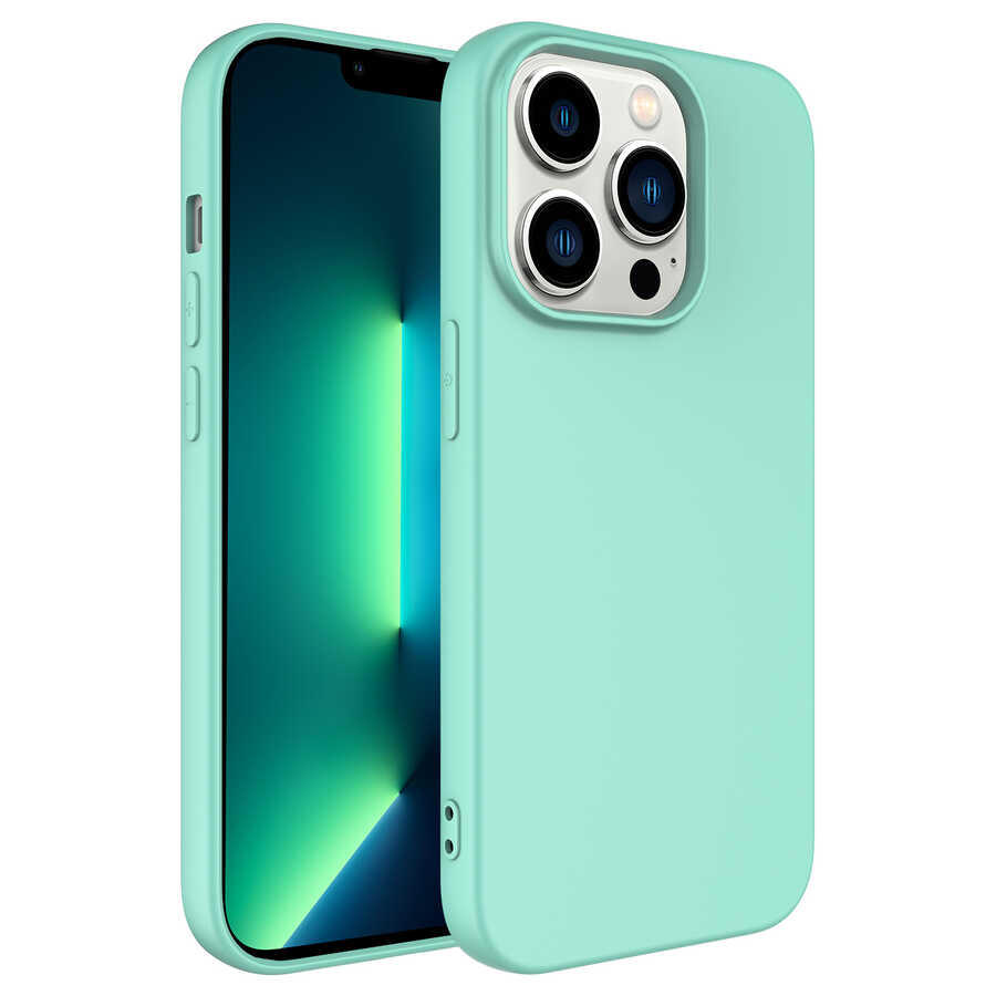 iPhone 14 Pro Kılıf NXXA Mara LaAAKan Kapak-Açık Yeşil