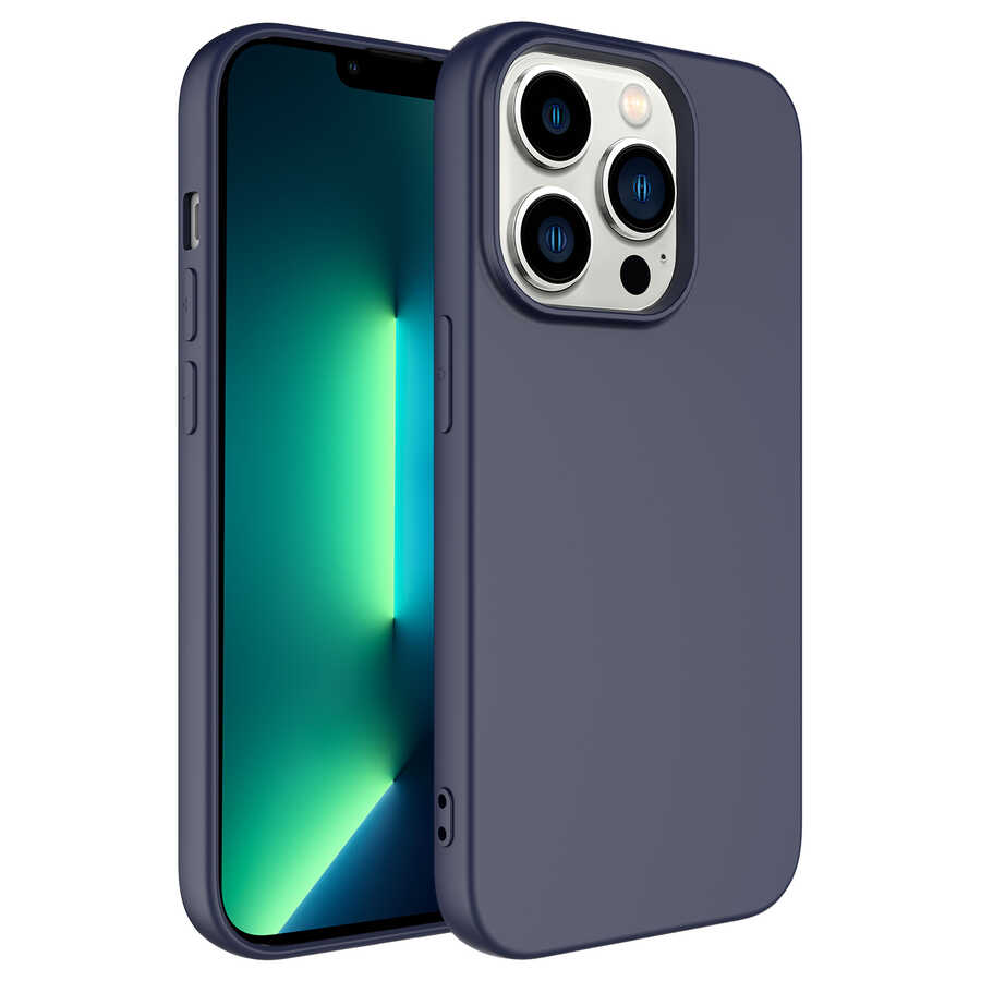 iPhone 14 Pro Kılıf NXXA Mara LaAAKan Kapak-Lacivert