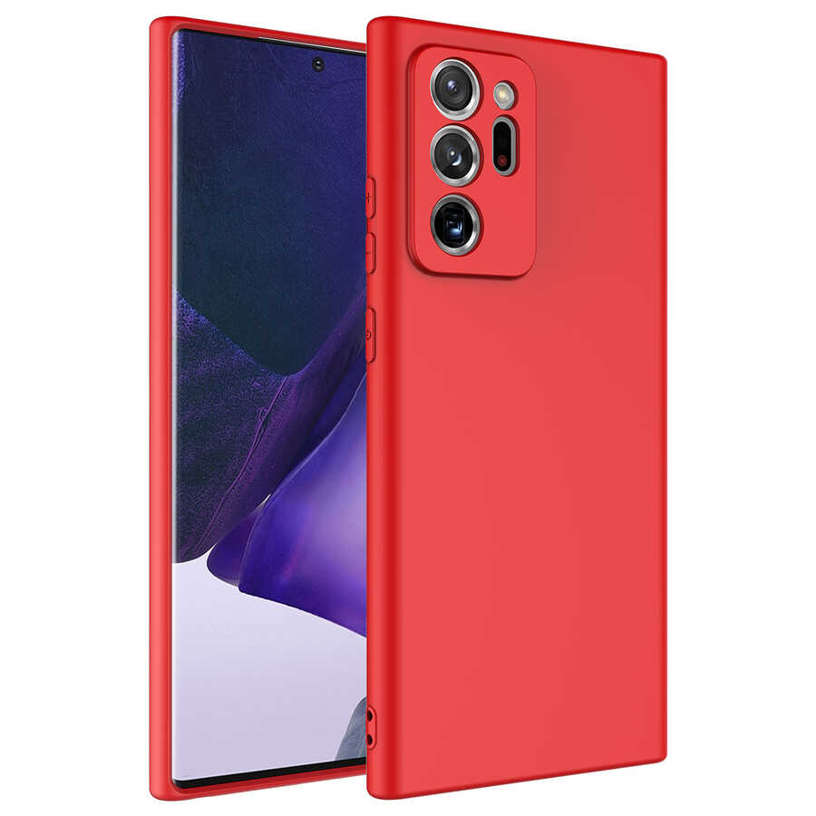 Galaxy Note 20 Ultra Kılıf NXXA Mara LaAAKan Kapak-Kırmızı