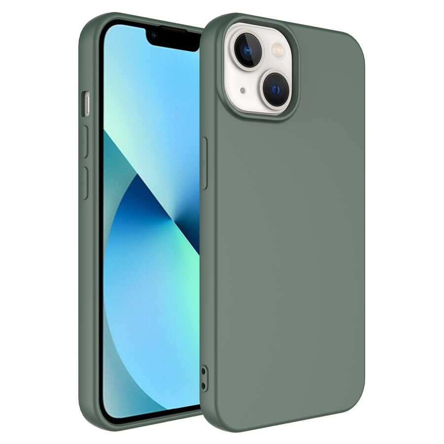 iPhone 14 Plus Kılıf NXXA Mara LaAAKan Kapak-Koyu Yeşil
