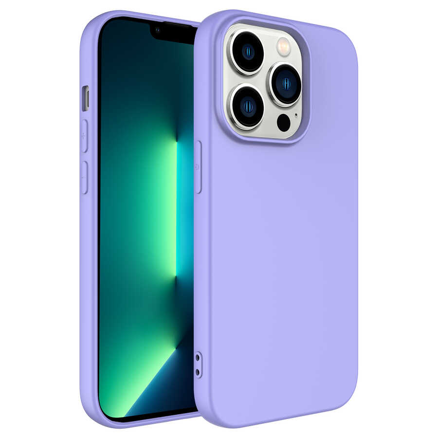 iPhone 14 Pro Max Kılıf NXXA Mara LaAAKan Kapak-Lila