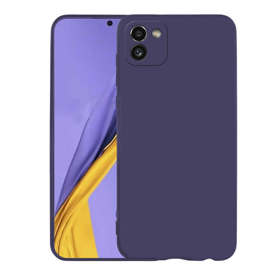 Galaxy A03 Kılıf NXXA Premier Silikon Kapak-Lacivert