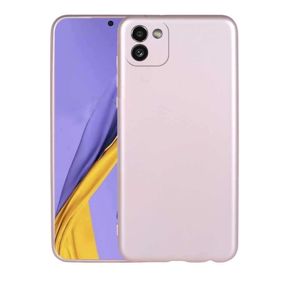 Galaxy A03 Kılıf NXXA Premier Silikon Kapak-Rose Gold