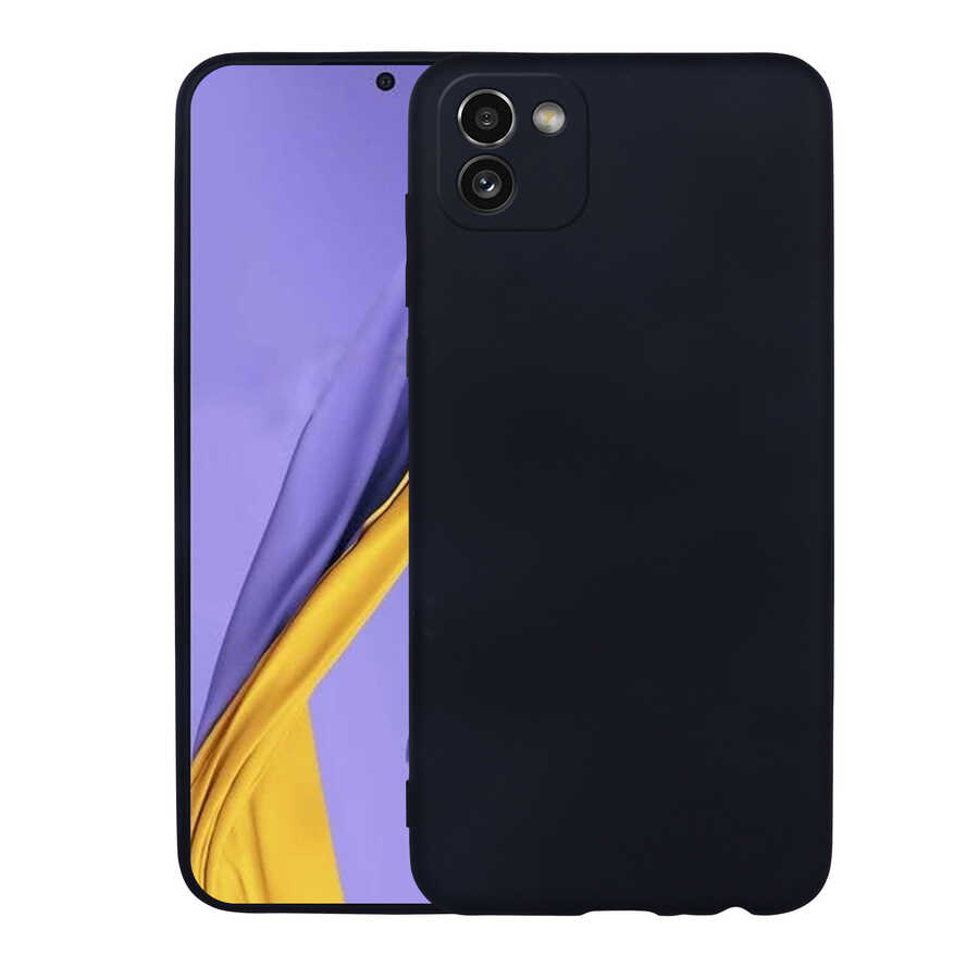 Galaxy A03 Kılıf NXXA Premier Silikon Kapak-Siyah