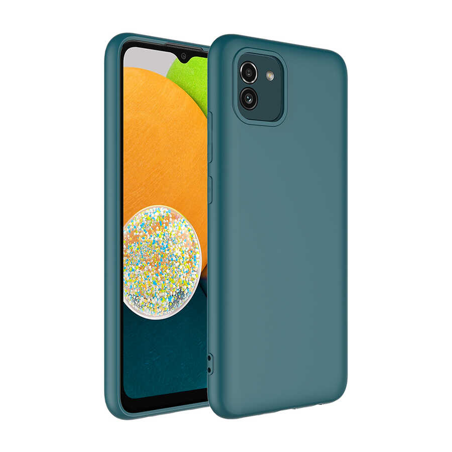 Galaxy A03 Kılıf NXXA Mara LaAAKan Kapak-Koyu Yeşil