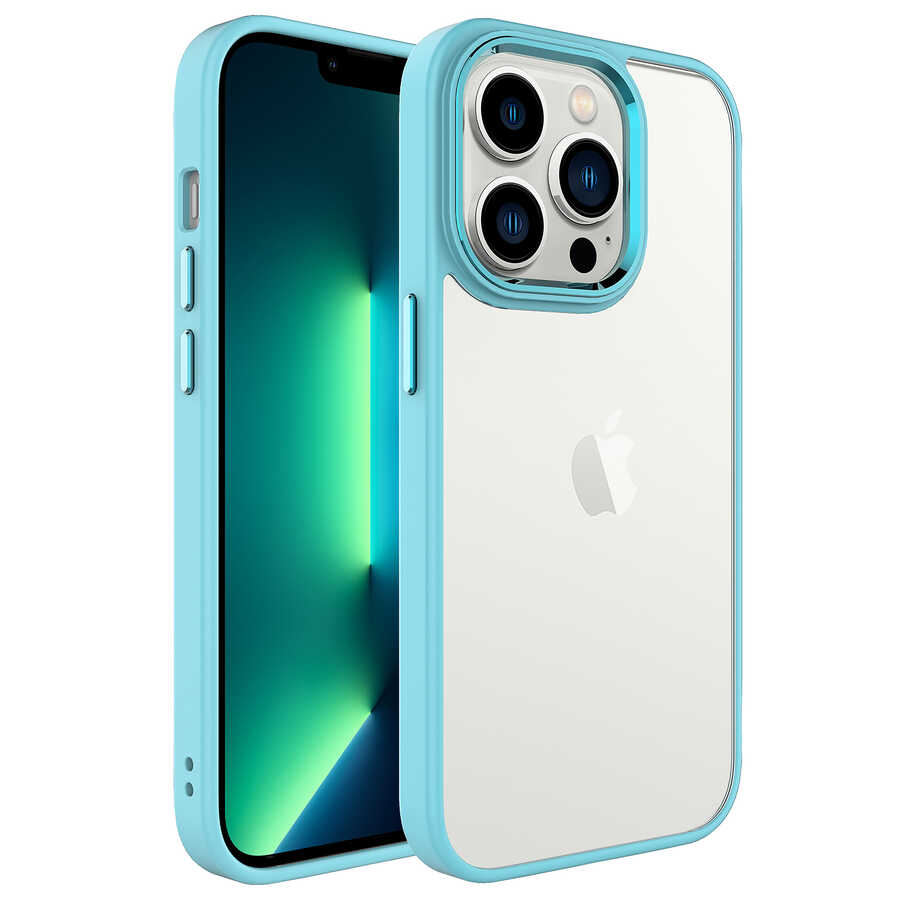 iPhone 14 Pro Max Uyumlu NXXA Krom Kapak-Yeşil
