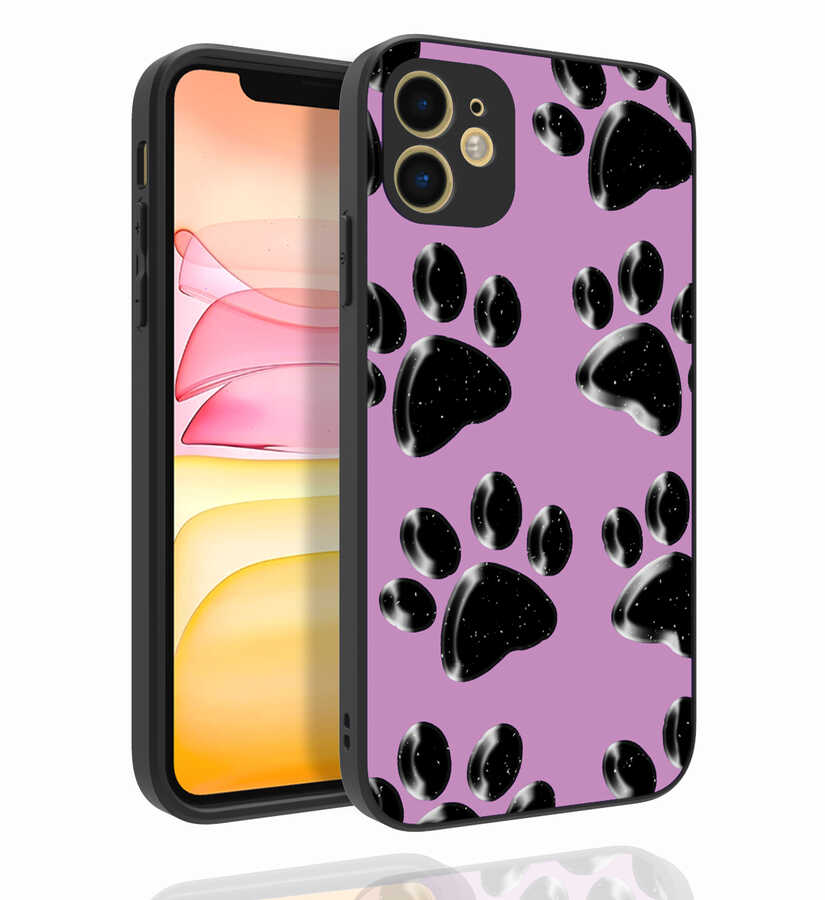 iPhone 11 Uyumlu Desenli Kamera Korumalı Parlak NXXA Nora Kapak-NO3