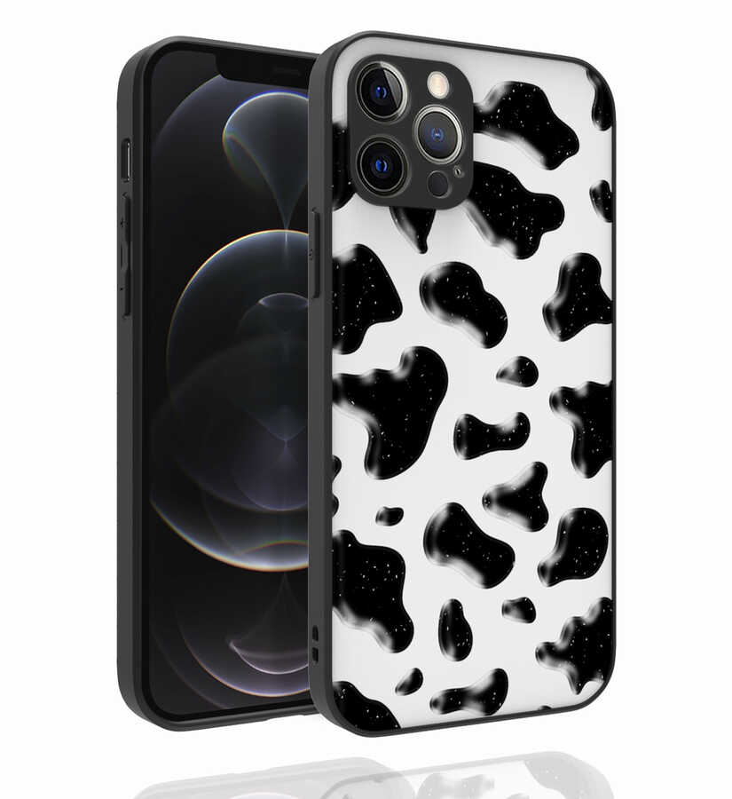 iPhone 12 Pro Uyumlu Desenli Kamera Korumalı Parlak NXXA Nora Kapak-NO2